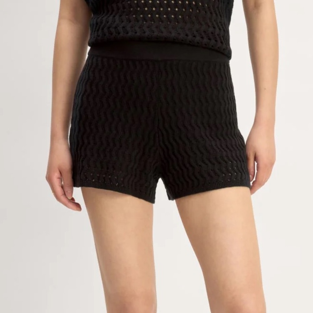 NWT Everlane ‘The Crochet Knit Short’
